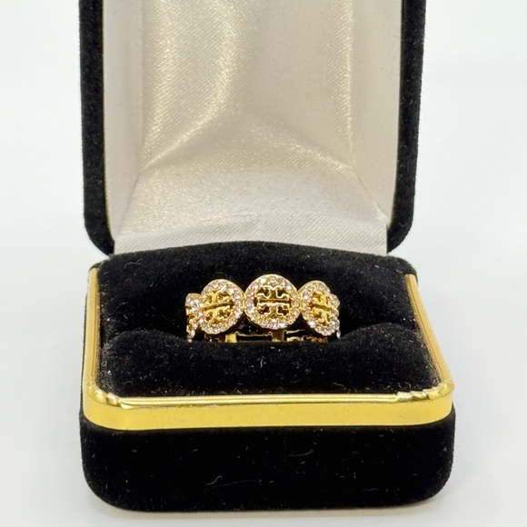 Tory Burch Gold Logo Ring ✨ - Picture 3 of 6